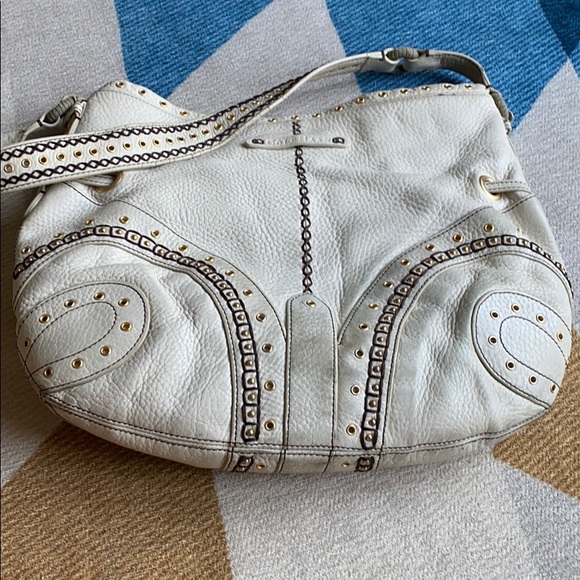 Cole Haan Village Gromet White Leather Purse - Picture 7 of 16